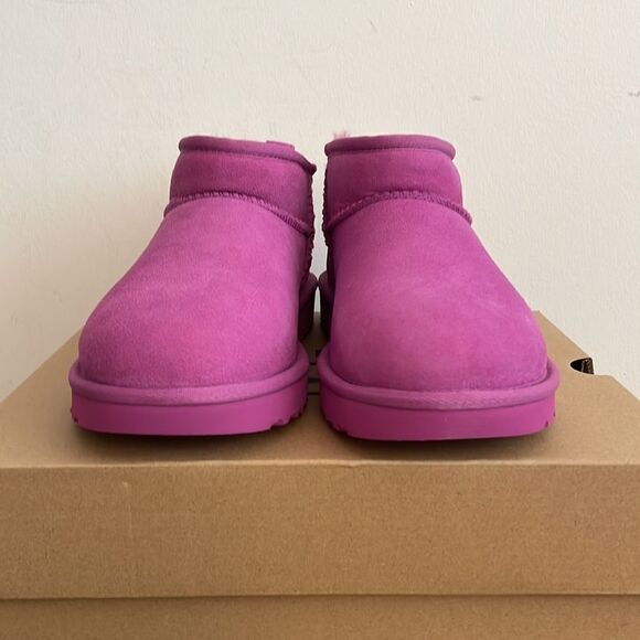 UGG Classic Ultra Mini Booties Mangosteen USA Women Size 8/UK 6/EU 39 - Picture 7 of 15